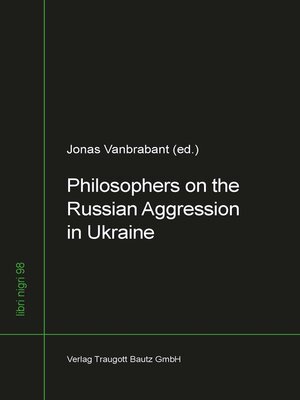 cover image of Philosophers on the Russian Aggression in Ukraine